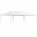 Produktbild: vidaXL Partyzelt UV-beständig Wasserbeständig Pavillon Festzelt Gartenzelt Gartenpavillon Bierzelt Zelt Garten Party 4x6m Weiß PE Eisen