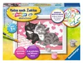 Produktbild: Ravensburger CreArt 28467 - Kuschelkatzen - Malen nach Zahlen Katzen für Kinder ab 7 Jahre, Malset mit Rahmen, Pinsel und Acrylfarben, Geschenk für Mädchen und Jungen