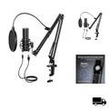Produktbild: TONOR Q9 USB Podcast Mikrofon Kondensator Mikrofon Gaming Studio Streaming