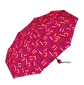 Produktbild: Happy Rain Taschenschirm mit Shopper 2 in 1 supermini wirh shopper letterjam pin