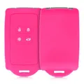 Produktbild: kwmobile Autoschlüssel Hülle kompatibel mit Renault 4-Tasten Smartkey Autoschlüssel (nur Keyless Go) - Silikon Schutzhülle Schlüsselhülle Cover in Pink