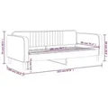 Produktbild: vidaXL Tagesbett Rosa 90x200 cm Samt