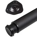 Produktbild: SOTECH 1 Stück Tischbein Höhe 710 mm Ø 80 mm Stahl mit schwarzer Oberfläche belastbar bis 75 kg, Schreibtischbein mit 32 mm Höhenverstellung Tischfuß