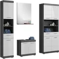 Produktbild: INOSIGN Badmöbel-Set Siena, 4 teilig, bestehend aus:, (Set, 4-St., TOPSELLER), Hochschrank, Waschbeckenunterschrank, Badspiegel, Hochschrank breit