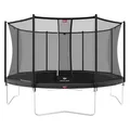 Produktbild: BERG Favorit Trampolin Ø 200 cm grau | Safety Net Comfort Sicherheitsnetz | rundes Gartentrampolin für Kinder | Airflow Sprungtuch | SoloSpring Federn | UV-beständige Randabdeckung