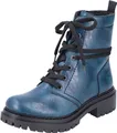 Produktbild: Rieker Damen Schnürboots Warmfutter Used Look Stiefelette 72675, Größe:38 EU, Farbe:Blau