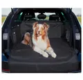 Produktbild: FLUFFINO® Tier-Kofferraumdecke Kofferraumschutz Hund inkl. Ladekantenschutz 184,5x174cm dunkelgrau, Wasserfeste, Kratzfeste & abwischbare Kofferraum Schutzmatte für Hunde