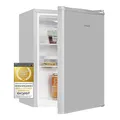 Produktbild: Exquisit Mini-Kühlschrank KB60-V-090E grauPV | Energieeffizienzklasse E | 52 Liter Nutzinhalt | 2 Glasablagen | wechselbarer Türanschlag | kompakt & platzsparend