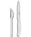 Produktbild: Victorinox Spargelschäler Universalschäler mit Pendelklinge, Extra scharf, Zackenschliffklinge, Zweischneidig, Swiss Made, Limited Edition Weiß