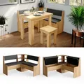 Produktbild: Vicco Eckbankgruppe Roman Eiche 120x120cm Küchenbank Eckbank Sitzgruppe Sitzbank