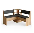 Produktbild: Vicco Sitzbank Roman, Goldkraft Eiche/Anthrazit, 76.6 x 41.5 cm (Set, 3-St., 5-er Set), bequeme Polsterung
