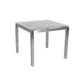 Produktbild: Greemotion Bistrotisch Sydney Edelstahl Glaskeramikplatte ca. 90 x 74 x 90 cm Silber/Grau