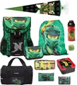 Produktbild: Lego Ninjago Schulranzen Set EASY GOLDEN POWER 10-teilig mit Sporttasche und Ninja Schultüte 85cm (2024)