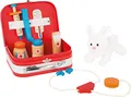 Produktbild: small foot Arztkoffer Tierarzt aus Holz, mit viel Stauraum und Zubehör, inkl. Kuschelhase, ab 3 Jahren, 10864