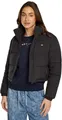 Produktbild: Tommy Jeans Damen Pufferjacke Cropped Essential Puffer Kurz, Schwarz (Black), XL