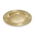 Produktbild: Schlichter Kerzenteller goldfarben, Durchmesser 140mm