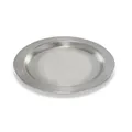 Produktbild: Schlichter Kerzenteller silberfarben, Durchmesser 140mm