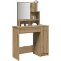 Produktbild: Vidaxl - Schminktisch mit Spiegel Artisan-Eiche 86,5x35x136 cm 990714