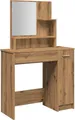 Produktbild: vidaXL Schminktisch mit Spiegel Artisan-Eiche 86,5x35x136 cm