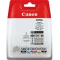 Produktbild: Canon PGI-580+CLI-581 C/M/Y/BK MultiPack Blister 2078C007