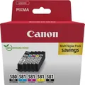 Produktbild: Original Canon Tinten Multipack PGI-580/CLI-581 PGBK/C/M/Y/K, Mixpack, cyan, magenta, gelb, schwarz/schwarz-pigmentiert 663518