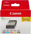 Produktbild: Canon Tinten-Multipack - PGI-580/CLI-581 Original Drucker Tintenpatronen 5er Set