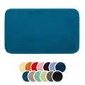 Produktbild: liebling Badteppich, 100% Polyester - Mikrofaser, Serie Santos, 60 x 100 cm,1500 g/m², 30 Grad waschbar, Farbe: Petrol