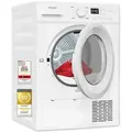 Produktbild: Exquisit Wärmepumpentrockner, 10 kg, 16 Programme, Knitterschutz, LED, Trockner, Frontlader, TWP1001-030D weiss - Weiß