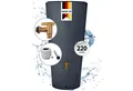 Produktbild: 4rain Regentonne VASO 2in1 Regenspeicher Komplett-Set 220 L, graphite grey