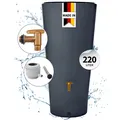 Produktbild: 4rain VASO 2in1 Regentonnen Komplett-Set 220 L graphite grey