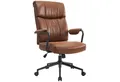Produktbild: IWMH Bürostuhl Ergonomischer Chefsessel, Retro PU-Leder Drehstuhl, Schreibtischstuhl mit Lendenwirbelstütze Höhenverstellbar Gaming Stuhl
