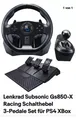 Produktbild: Gaming Lenkrad Gs850-X/XS  Racing Schalthebel 3-Pedale Set PS 4Neuwertig, Window
