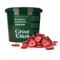 Produktbild: GreatVita Gefriergetrocknete Erdbeeren 400g  Knusprige Erdbeerscheiben ohne Z...