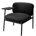 Produktbild: COMHOMA Loungesessel Sessel Relaxsessel Ohrensessel modern, Polsterstuhl mit Metallbeinen, Einzelsofa für Wohnzimmer/Schlafzimmer/Garten, Schwarz