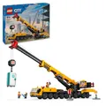 Produktbild: LEGO City Mobiler Baukran, Bauspielzeug für Jungen und Mädchen, Geschenk für kreative Kinder, ausfahrbarer Langer Ausleger, 4 Bauarbeiter-Minifiguren für Rollenspiele 60409