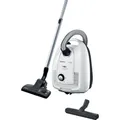 Produktbild: Siemens VSZ4GM338 Staubsauger Silber/Weiß mit Beutel