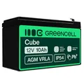 Produktbild: Green Cell® AGM 12V 10Ah Akku Vlies VRLA Blei-Batterie Bleiakku Ersatzakku Gelakku Akkubatterie Zyklenfest Unbemann UPS USV Notstrom USV-Anlage UPS -Anlage Backup-Batterie Batteriebackup