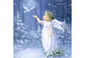 Produktbild: Serviettenshop Papierserviette 20 Servietten Angel with Dove 33x33cm, (20 St)