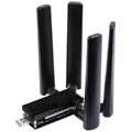 Produktbild: Waveshare USB TO M.2 B KEY Dongle für 5G-Module, 3042/3052, USB 3.1, Nano-SIM, 4x SMA, Aluminium - Silber