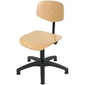 Produktbild: STIER Arbeitsstuhl mit Gleitern Sitzhöhe 420-610 mm Buche natur