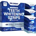 Produktbild: DRDENT Professional Zahnaufhellungsstreifen 21 Anwendungen - Zahnschmelz-sicher - Ohne Schmerzempfindlichkeit - Professionelle Zahnbleaching Strips - 42 Streifen + Mundöffner Inklusive