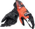 Produktbild: Dainese - Carbon 4 Long Gloves, Lange Sport-Motorradhandschuhe aus Leder, Knöchelschoner aus Carbon, Mann, Schwarz/Fluo-Rot/Weiß, XL