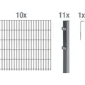 Produktbild: ALBERTS Doppelstabmattenzaun-Grundset (Anthrazit, Zaunl. 20 m, Mattenh. 1200mm)