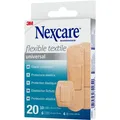 Produktbild: 3M Pflaster Nexcare textile universal, 20 Strips, elastisch, atmungsaktiv, 3 Größen