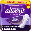 Produktbild: Always Discreet Inkontinenz-Einlagen Ultimate Nacht Monatspackung 96 Stück
