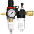Produktbild: Druckluft Druckminderer Wasserabscheider Manometer Luftkompressor Werkzeuge 1/4