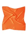 Produktbild: MayTree Seidentuch aus 100% Maulbeer-Seide - Quadratisch einfarbig orange 53x53 - Luxuriöses Damen Halstuch - Eleganter Bandana-Schal für Damen - Luxus und Komfort für Erwachsene
