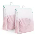 Produktbild: 2 Stück Wäschenetz 50x60cm Wäschesack Groß für Waschmaschine Waschesacke mit ...