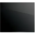 Produktbild: Glas Herdabdeckplatte Schneidebrett SCHWARZ CLASSIC BLACK 52x60 cm Multi-Platte Arbeitsplatte Herdschutz - Schwarz