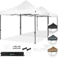 Produktbild: Vonroc - Faltpavillon – 6x3 M – Set Inkl. 2x Pavillon & 1x Verbindungs-set – Modular, Faltbar, Wasserdicht, Stahlrahmen, Uv-schutz 50+, Inkl. Aufbewahrungstaschen – Weiß